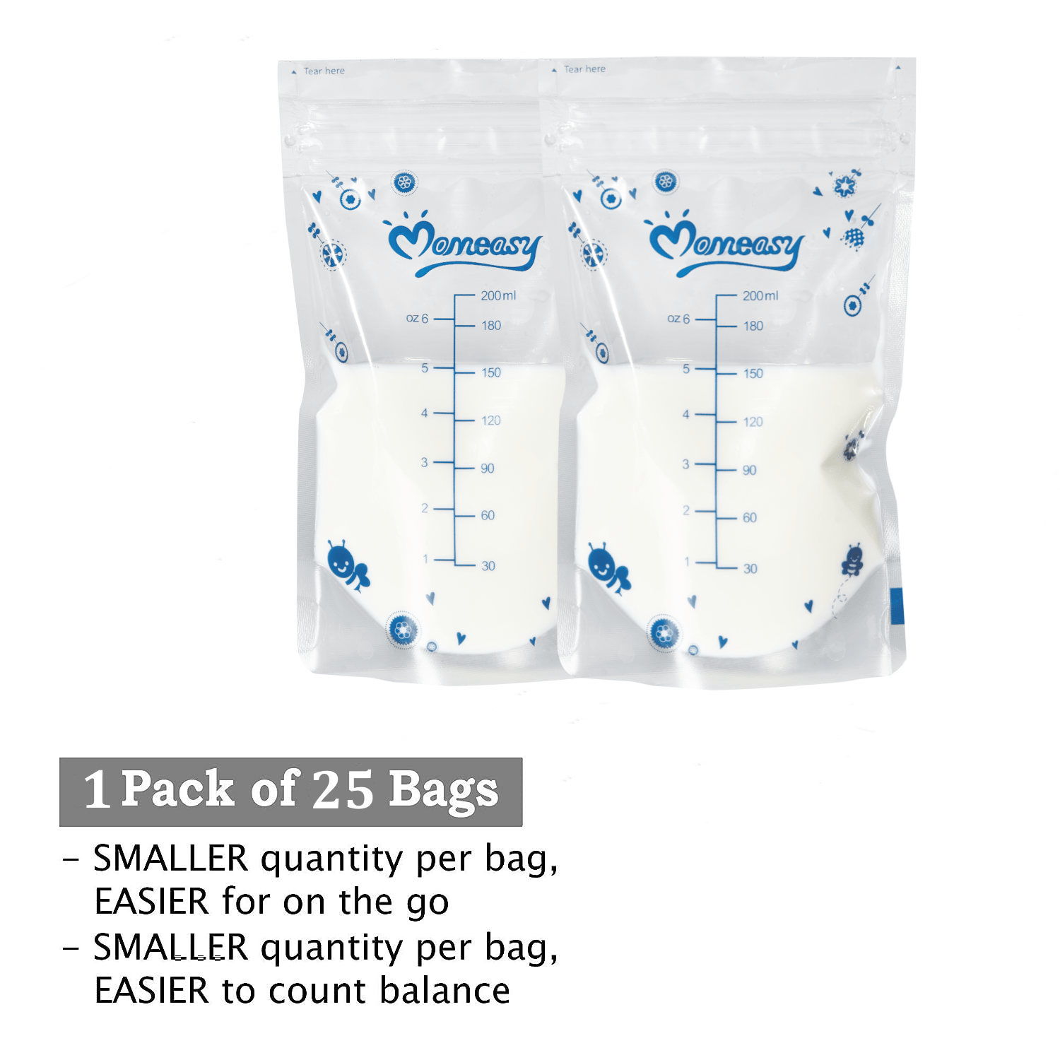 ২৫ পিছ ব্রেস্ট মিল্ক স্টোরেজ ব্যাগ.