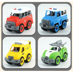 DIY Assembled Traffic Engineering Car Puzzle Set