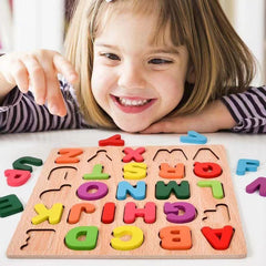 Digital Wooden Puzzle Number & Letter